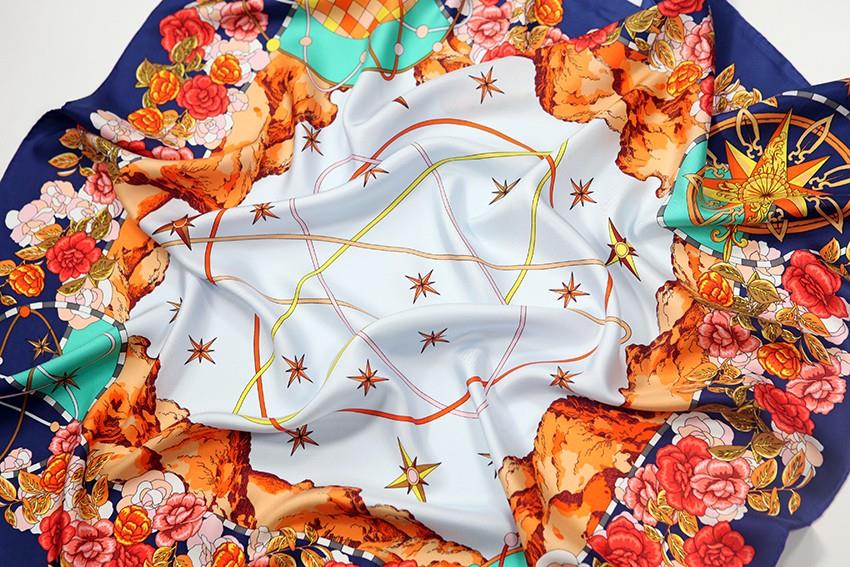 روسری ابریشمی با لوگو تامین کننده-3